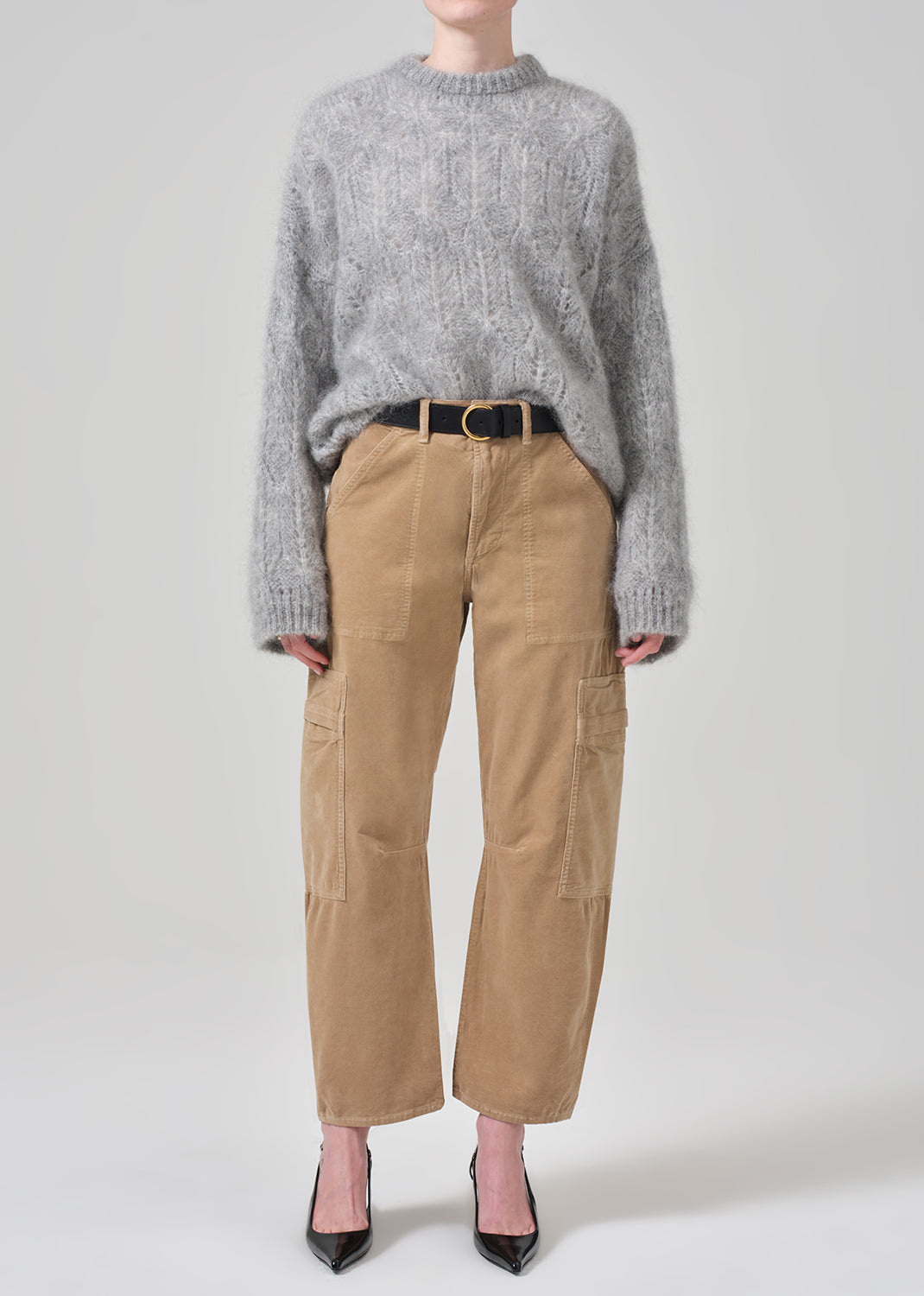 Marcelle Low Slung Easy Cargo Corduroy in Champagne – Citizens of  