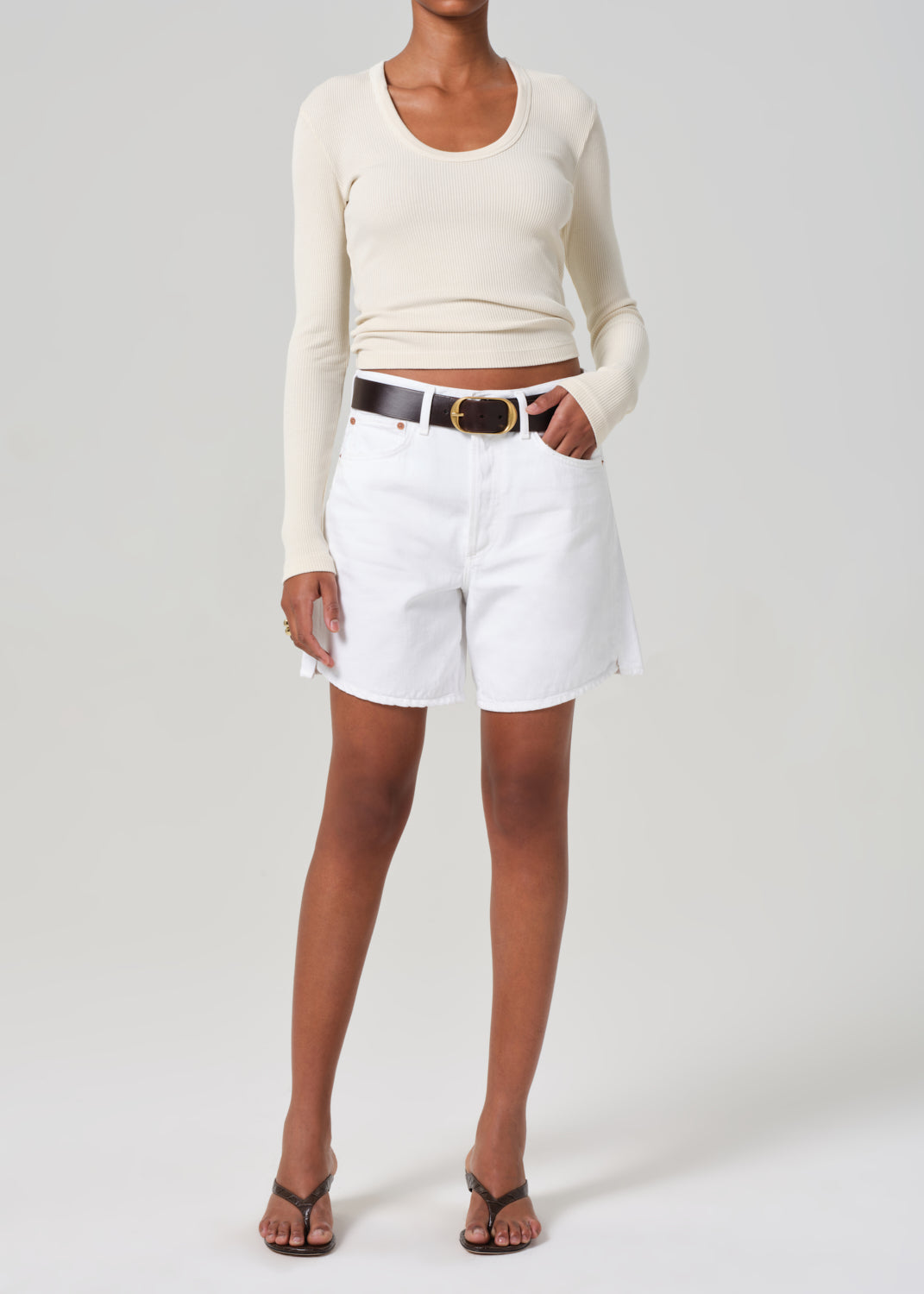 Marlow Long Vintage Short in Polish – Citizens of Humanity