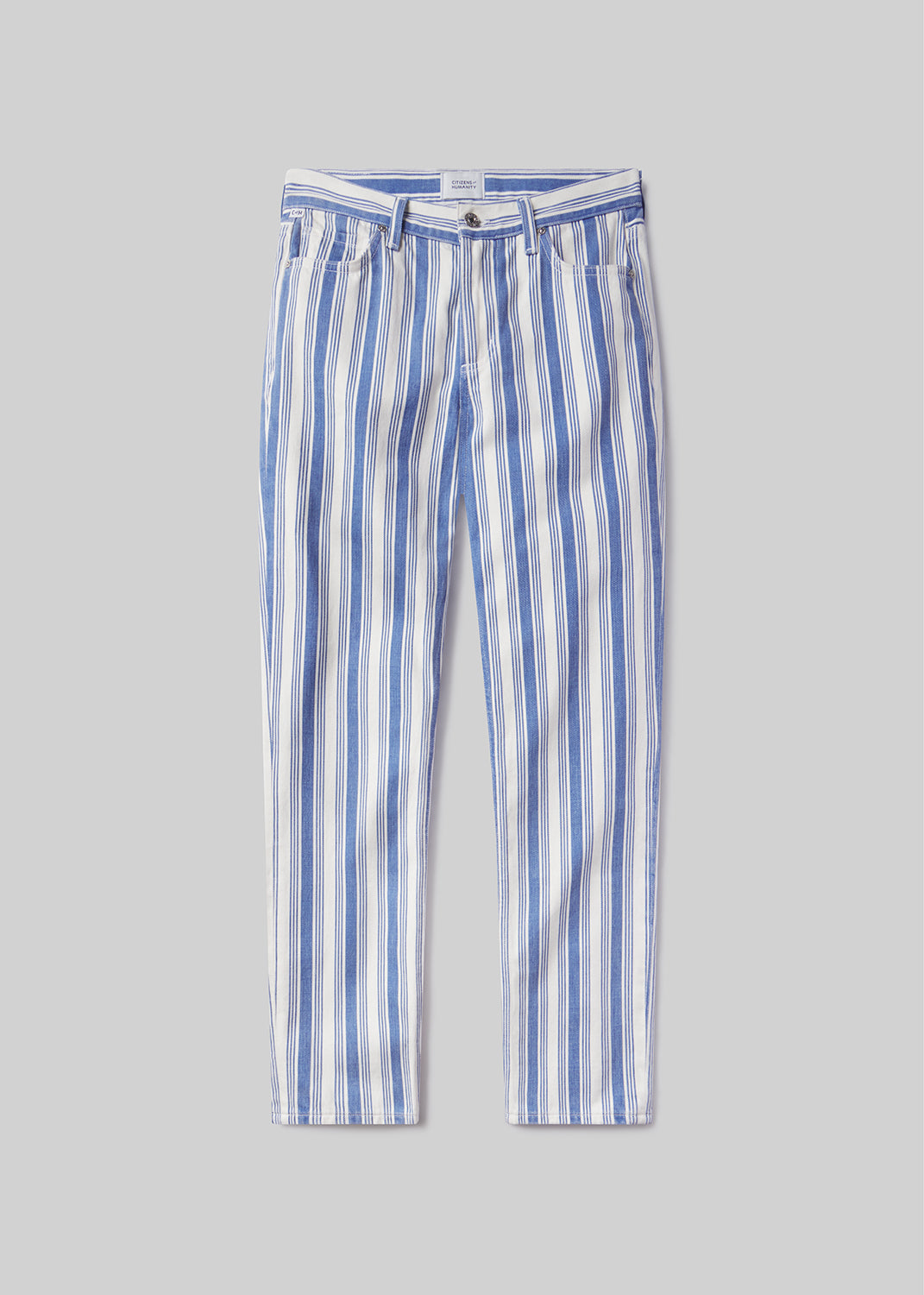 Anissa Straight Leg in Mar Stripe flat