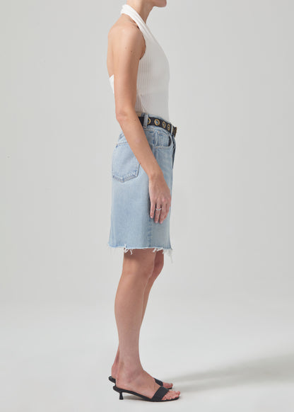 Carolina Deconstructed Knee Skirt in Array