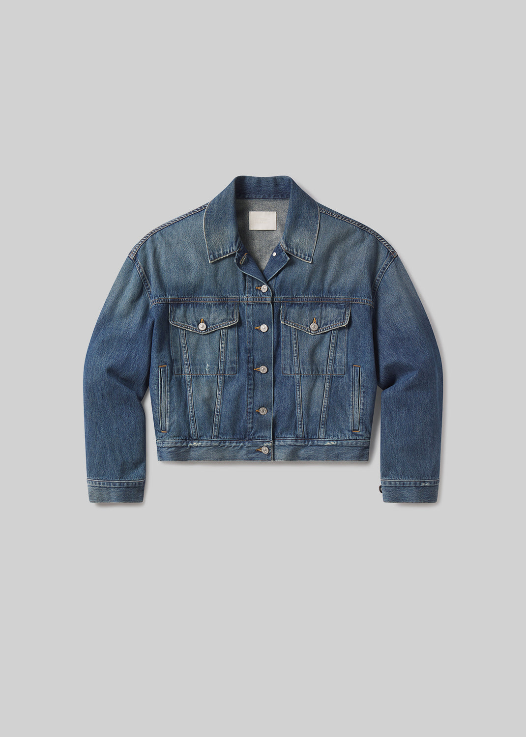 Jasmin Long Vest in Telegraph flat