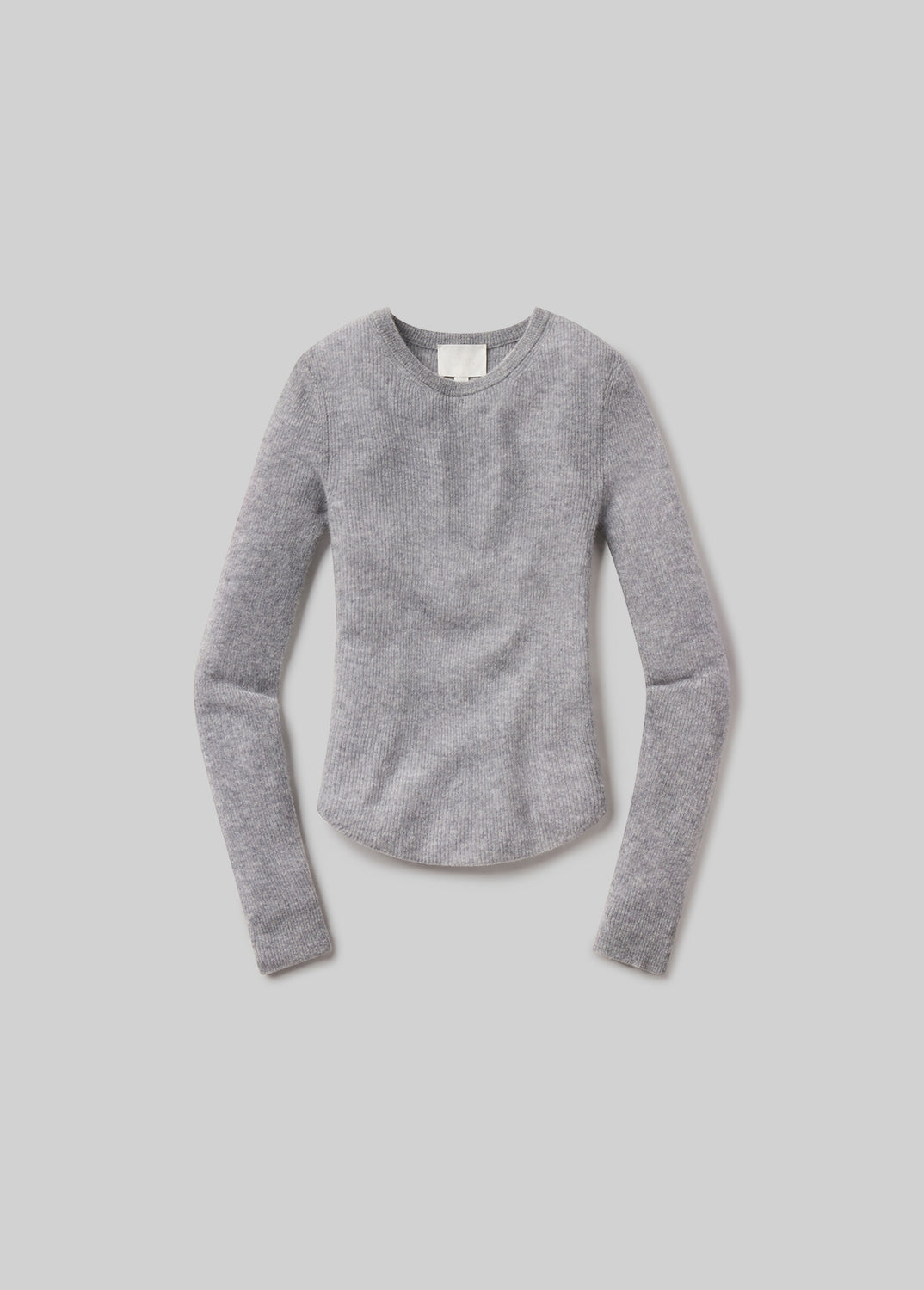 Alessia Crewneck Sweater in Dark Heather Grey flat