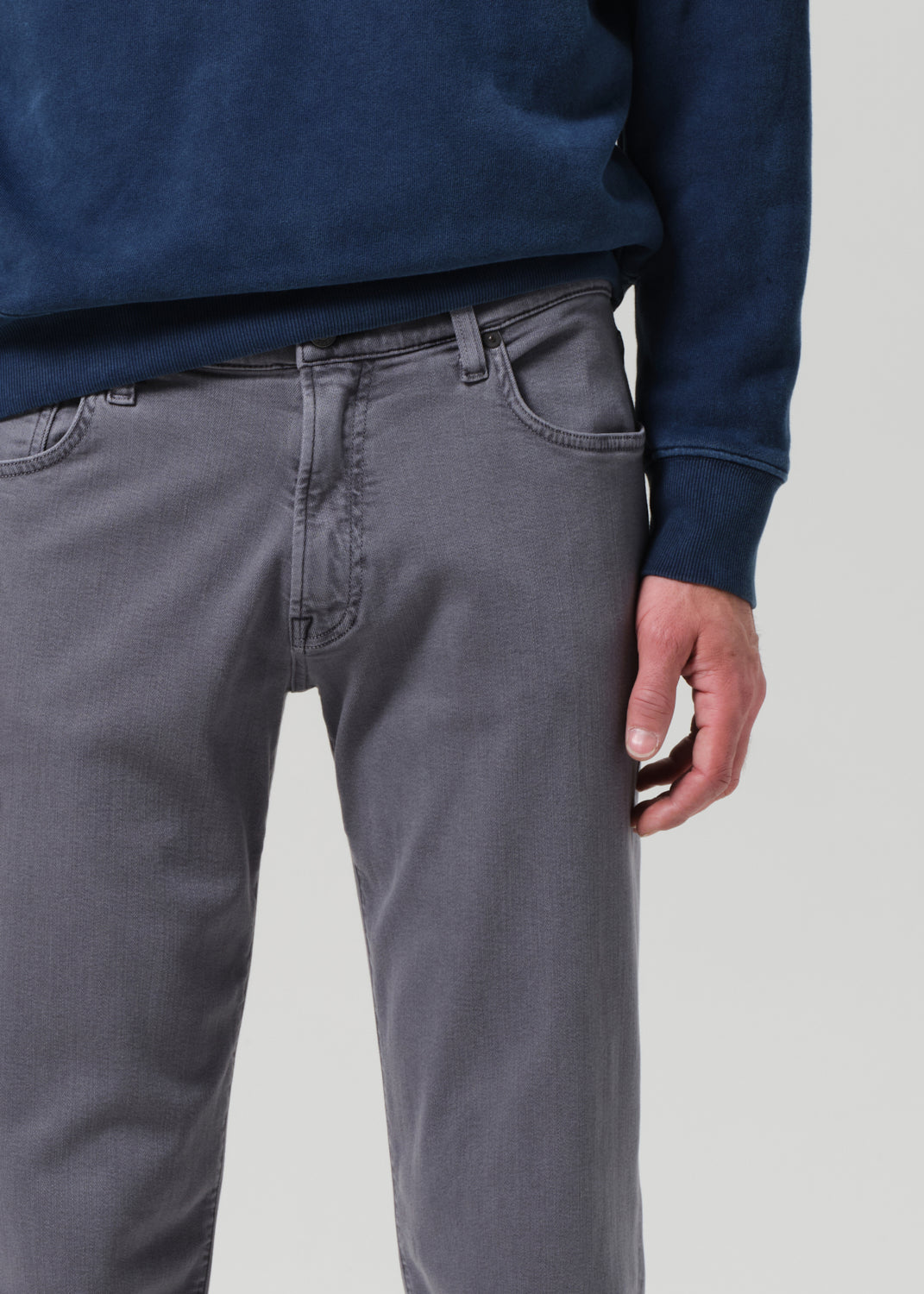 Adler Slim Soft Weft in Steel Grey