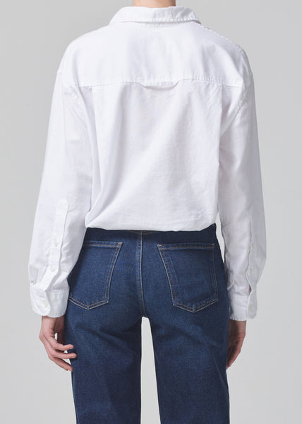 Kayla Shirt in Oxford White – Citizens of Humanity