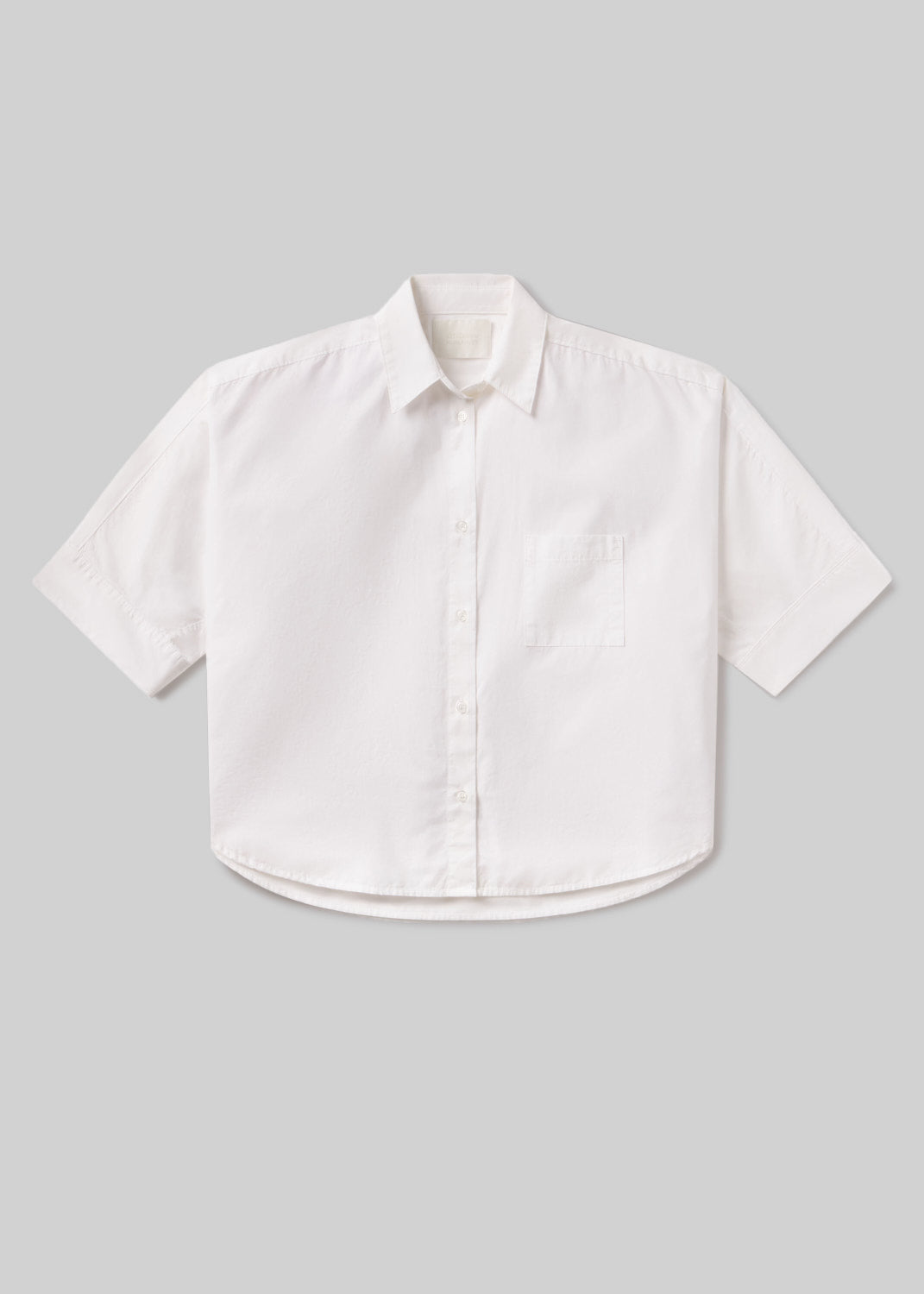 Claire Origami Shirt in Optic White flat