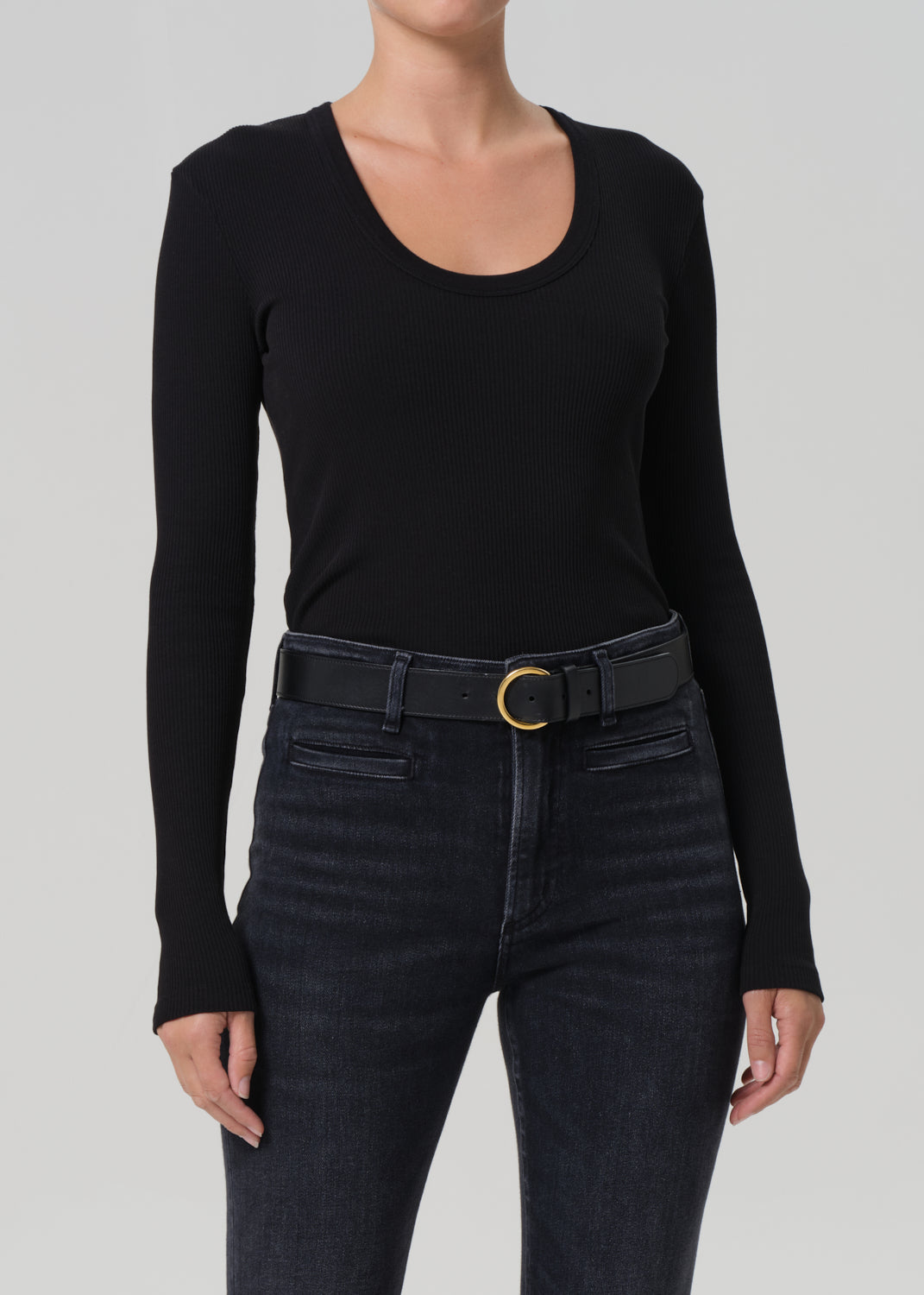 Mara U-Neck in Black – Citizens of Humanity