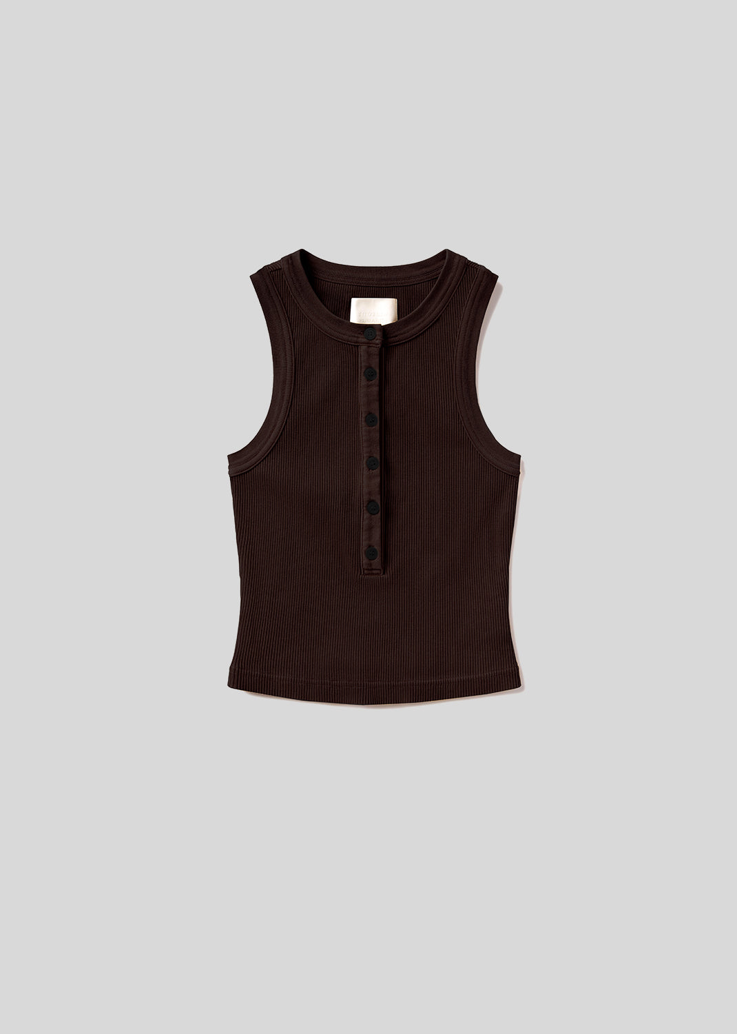 Caralyn Tank in Chocolate flat