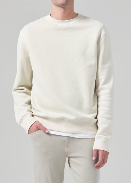 Bobeutou Oversized Vintage Crewneck Sweatshirt for Men Cotton