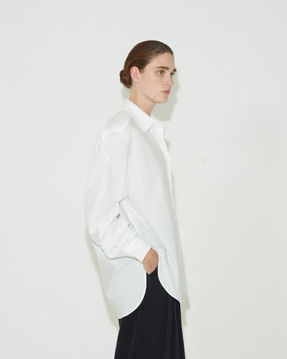 GOLDSIGN - The Twist Sleeve Shirt in White side