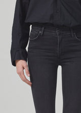 Rocket Ankle Mid Rise Skinny Jean in Reflection detail