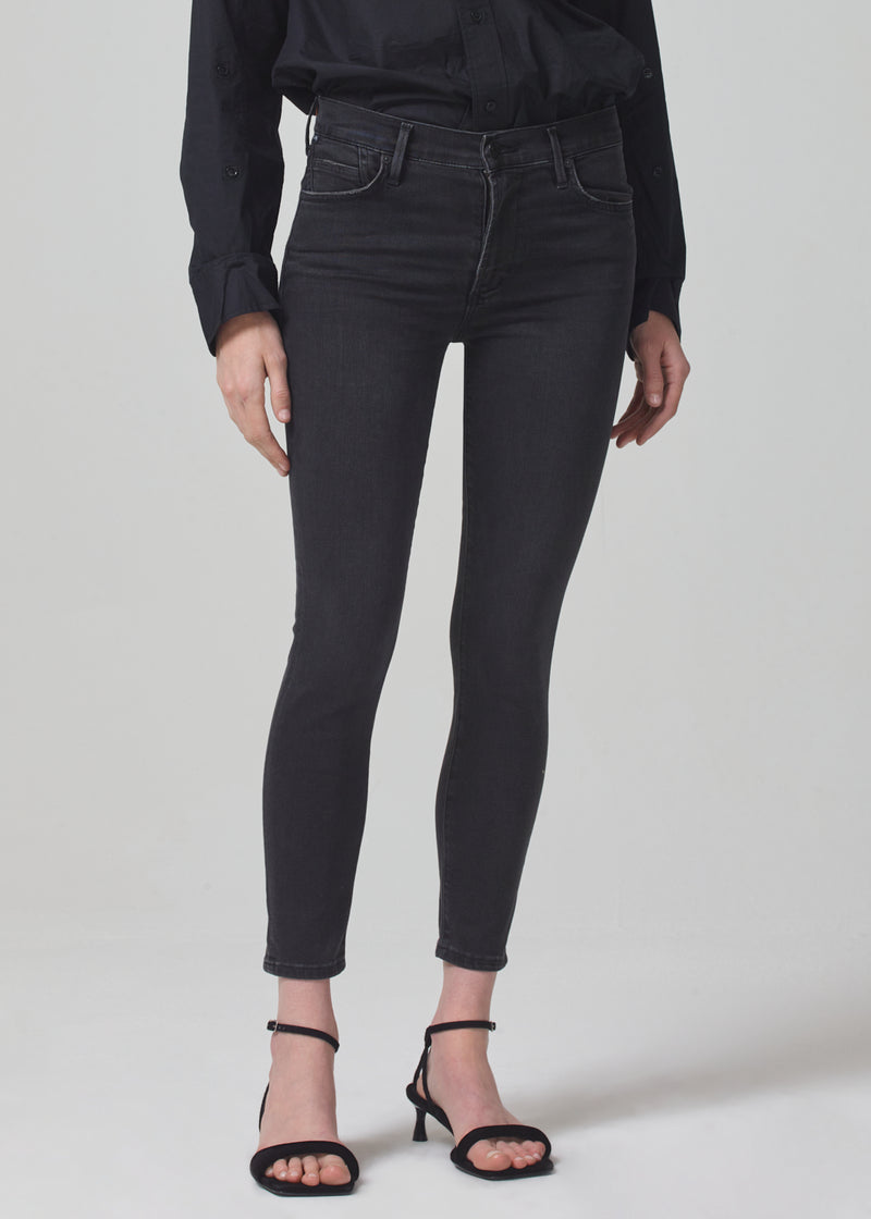 Rocket Ankle Mid Rise Skinny Jean in Reflection front