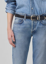  Emerson Mid Rise Relaxed 27" Jean in Fontana detail