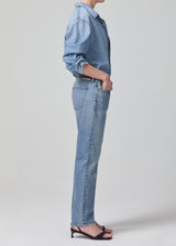 Emerson Mid Rise Relaxed 27" Jean in Fontana side