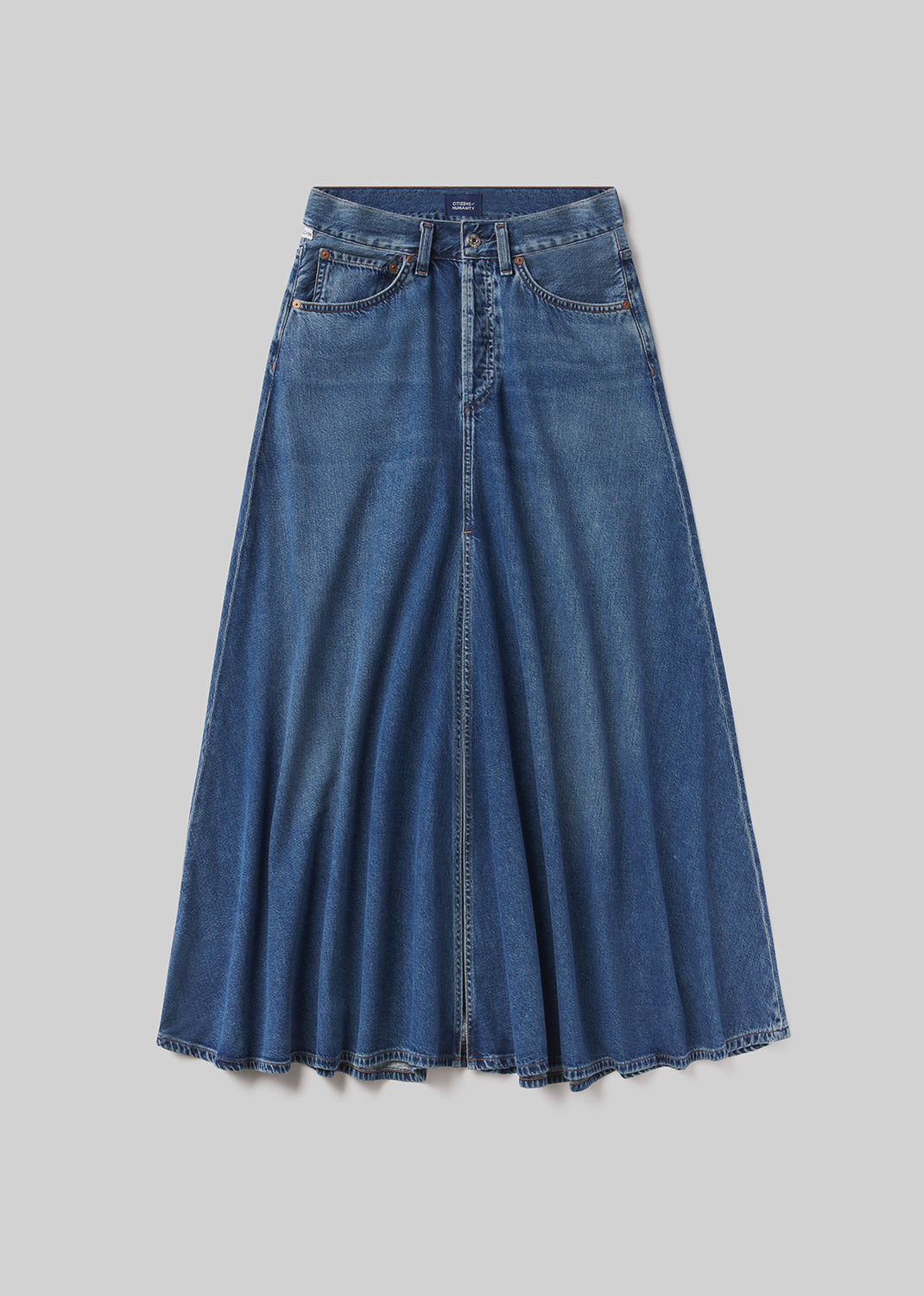 Fluid Maxi Skirt in Beacon flat