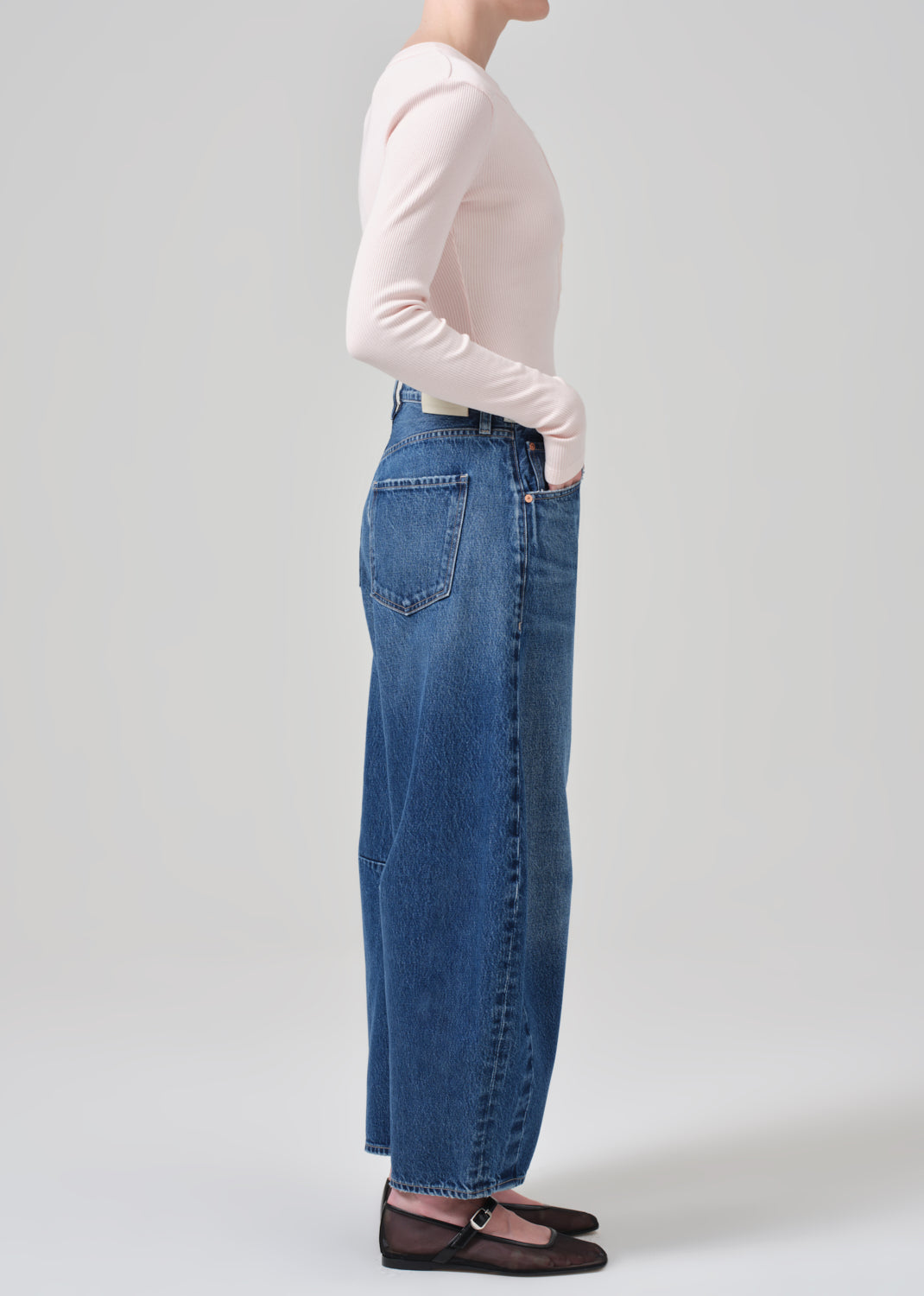 Petite Horseshoe Jean in Claremont side