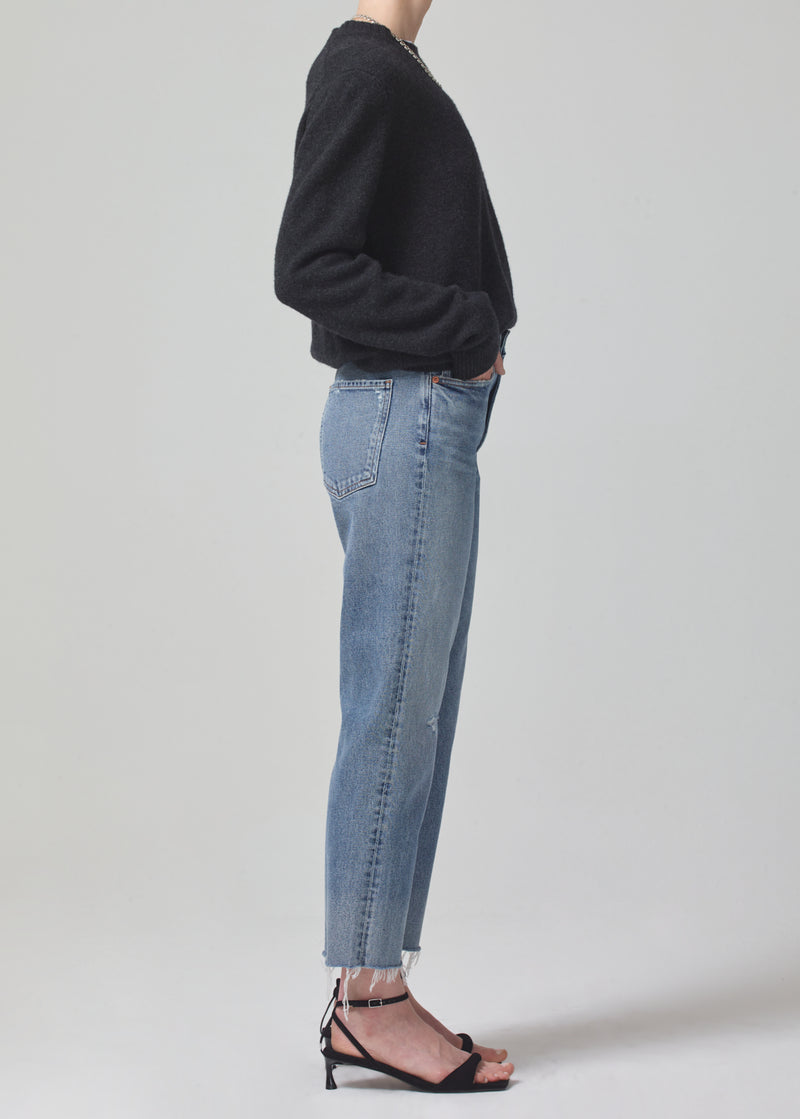 Daphne Crop High Rise Stovepipe Jean in Ascent side
