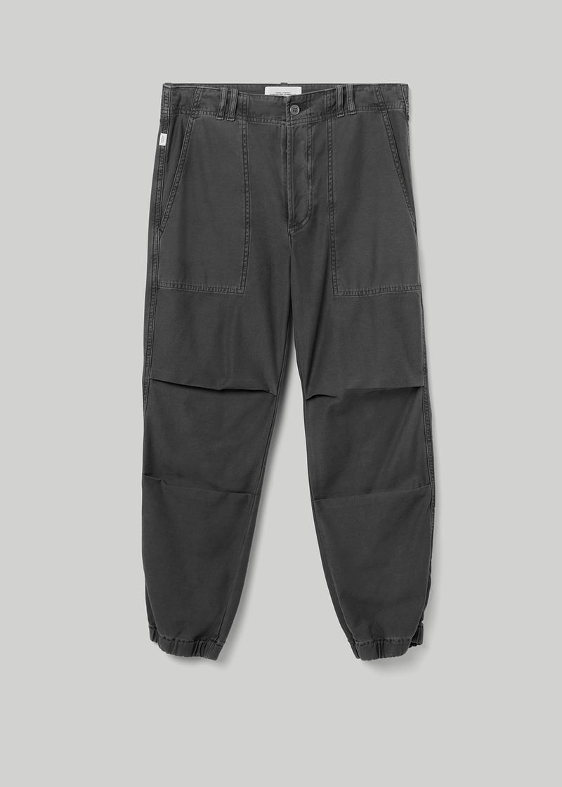 Agni Utility Trouser in Washed Black flat