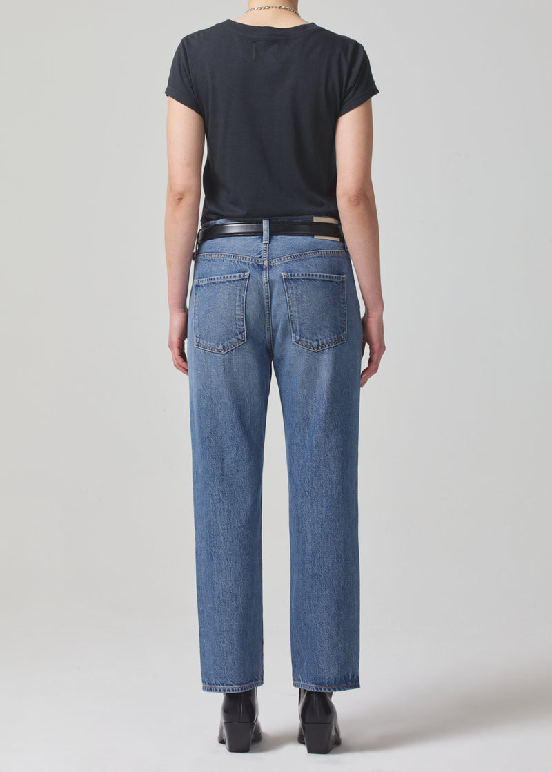 Emery Crop Relaxed Straight Jean in Siesta back