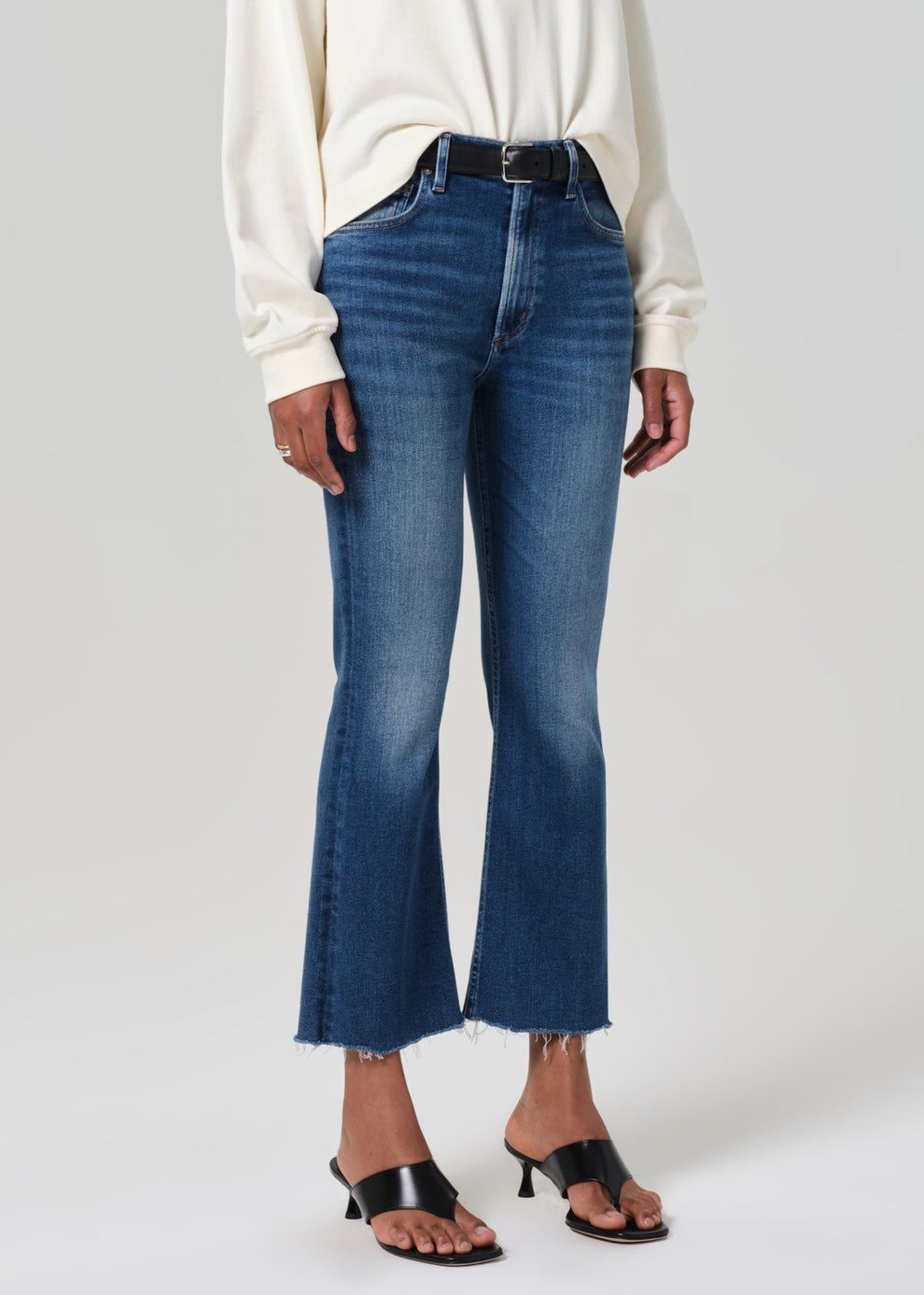 Isola Mid Rise Cropped Boot In Regency