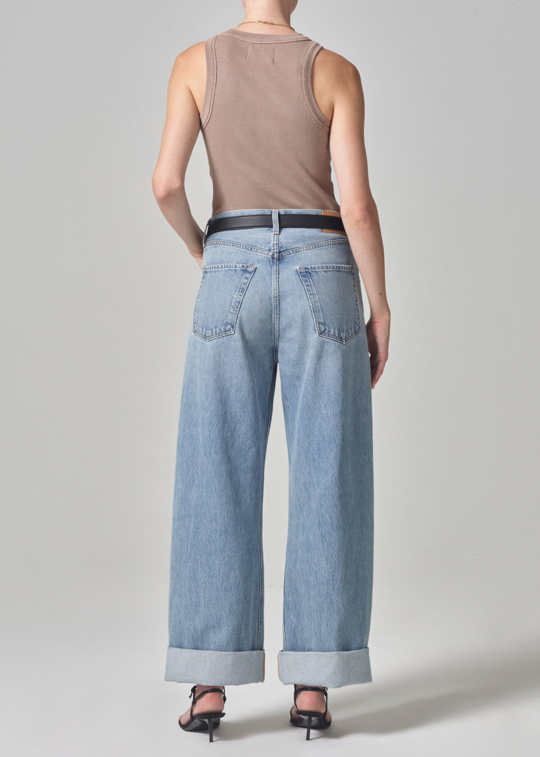 Ayla Baggy Cuffed Crop in Skylights – Citizens of Humanity