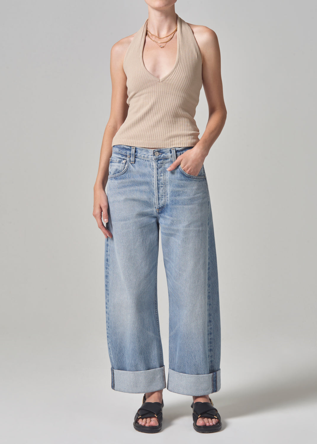 Ayla Baggy Cuffed Crop in Gemini – Citizens of Humanity