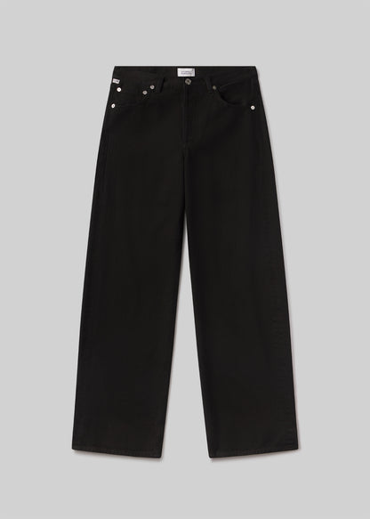 Ayla Baggy in Solid Black flat