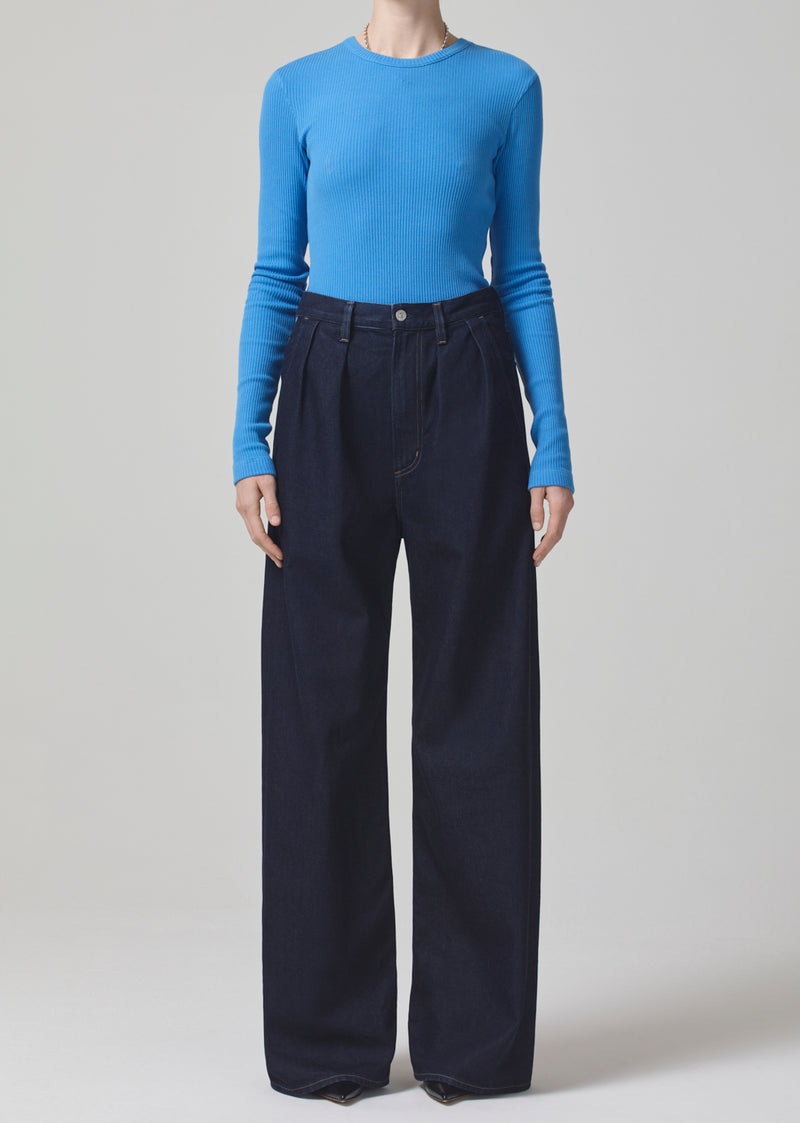 Maritzy Pleated Trouser in Hudson front