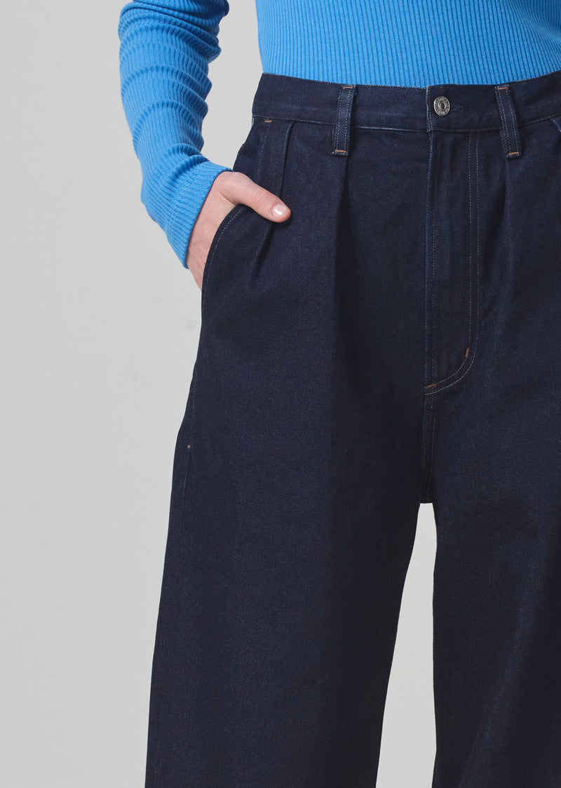Maritzy Pleated Trouser in Hudson detail