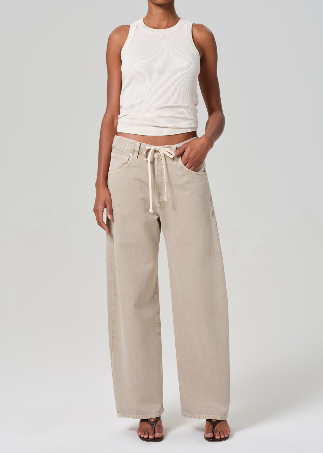 Brynn Drawstring Trouser Burnished Quartz