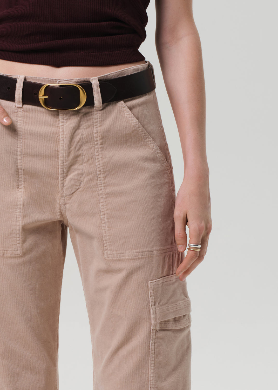 Marcelle Cargo Corduroy in Pale Stone – Citizens of Humanity