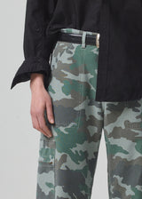 Marcelle Low Slung Easy Cargo Pant in Incognito detail