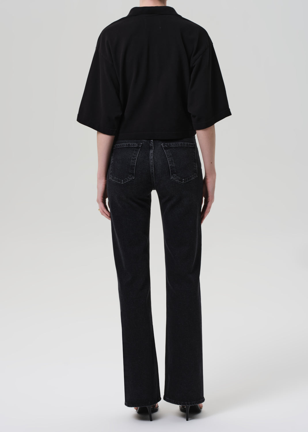 Vidia Mid Rise Boot in Stormy back