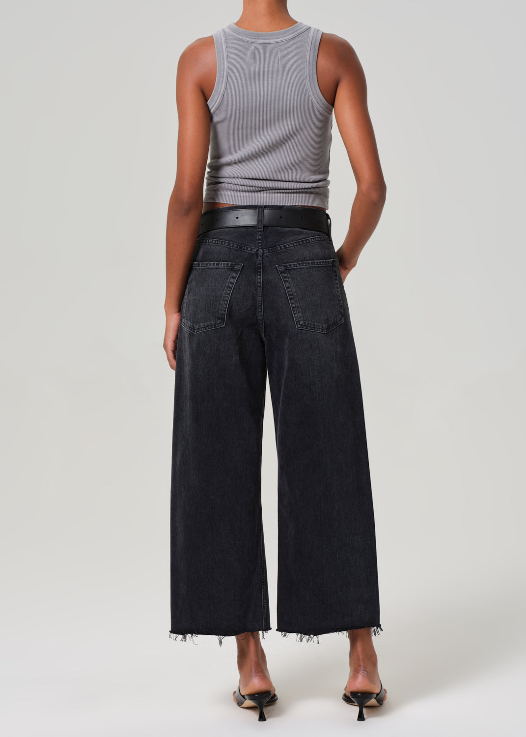 Ayla Raw Hem Crop - Telegraph