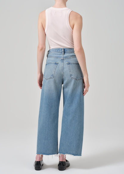 Ayla Raw Hem Crop in Sodapop back