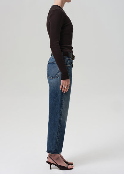 Dahlia Bow Leg Baby Roll in Brielle uncuffed  side