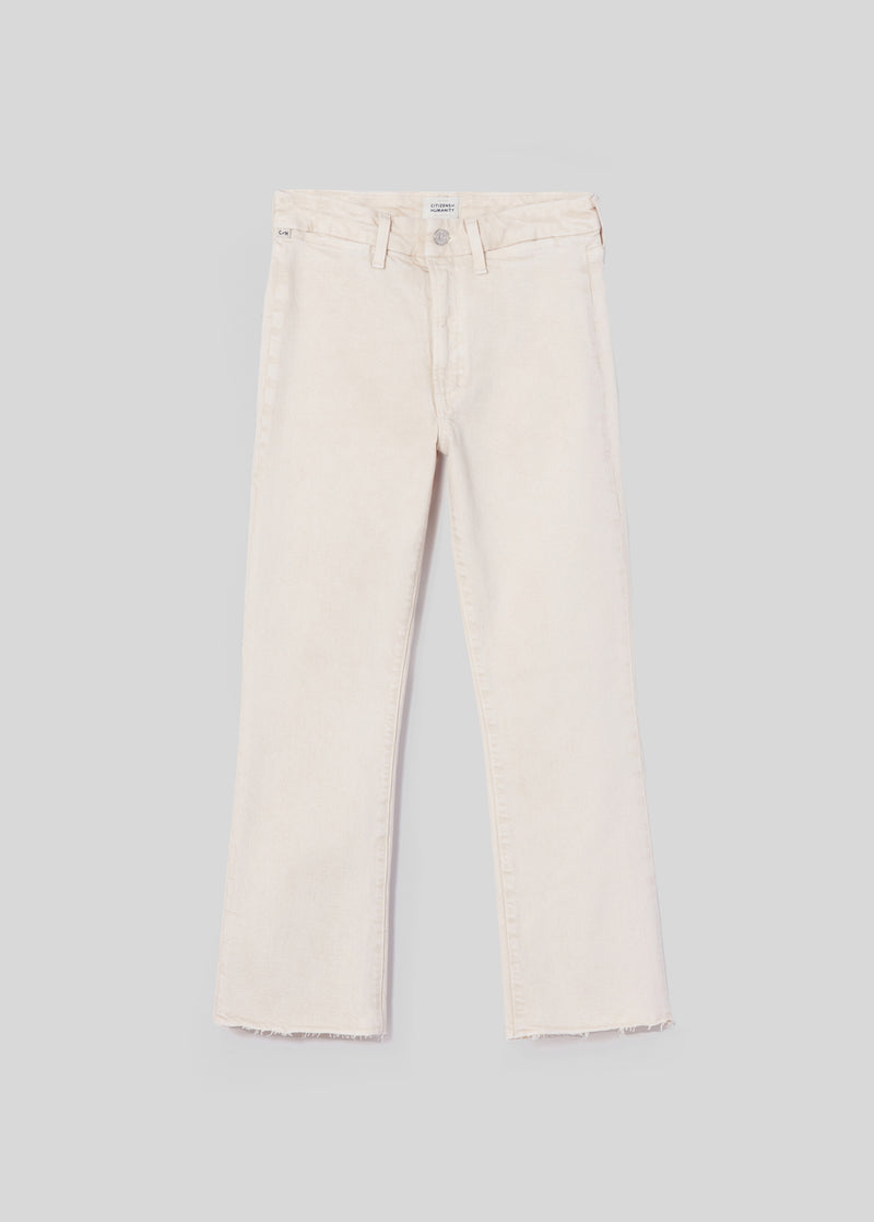 Isola Cropped Trouser in Almondette