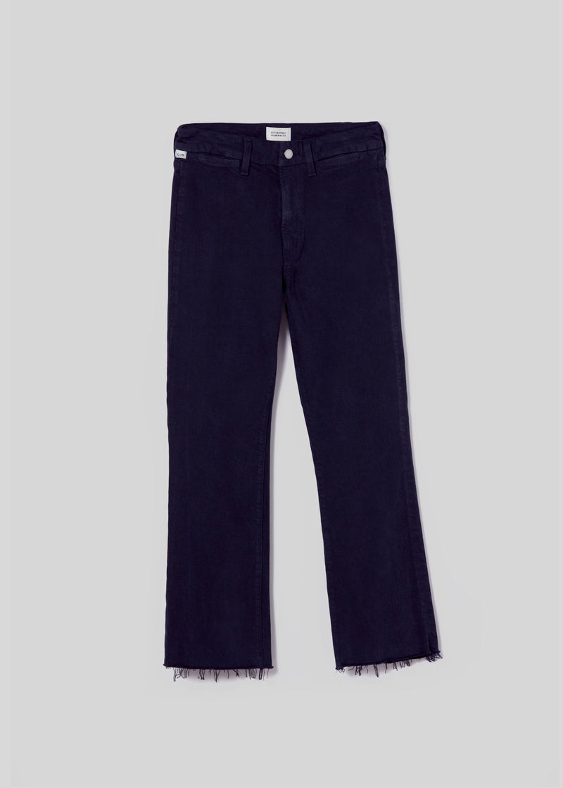 Isola Cropped Trouser in Navy