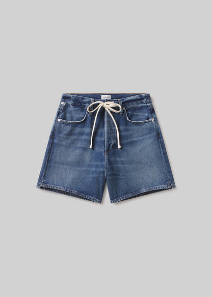 Brynn Drawstring Short in Avant flat