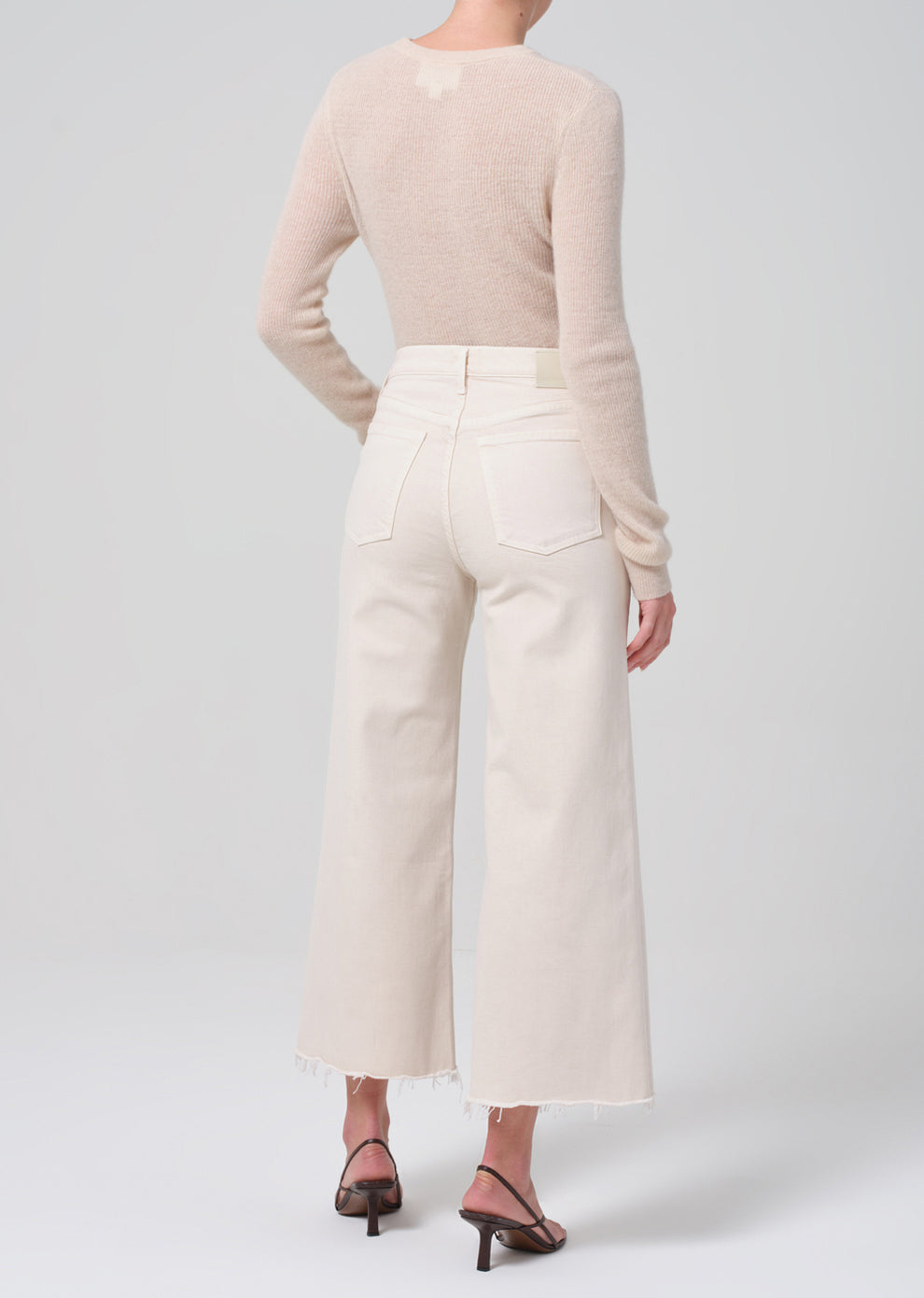 Lyra Wide Leg Crop in Almondette  Citizens of Humanity