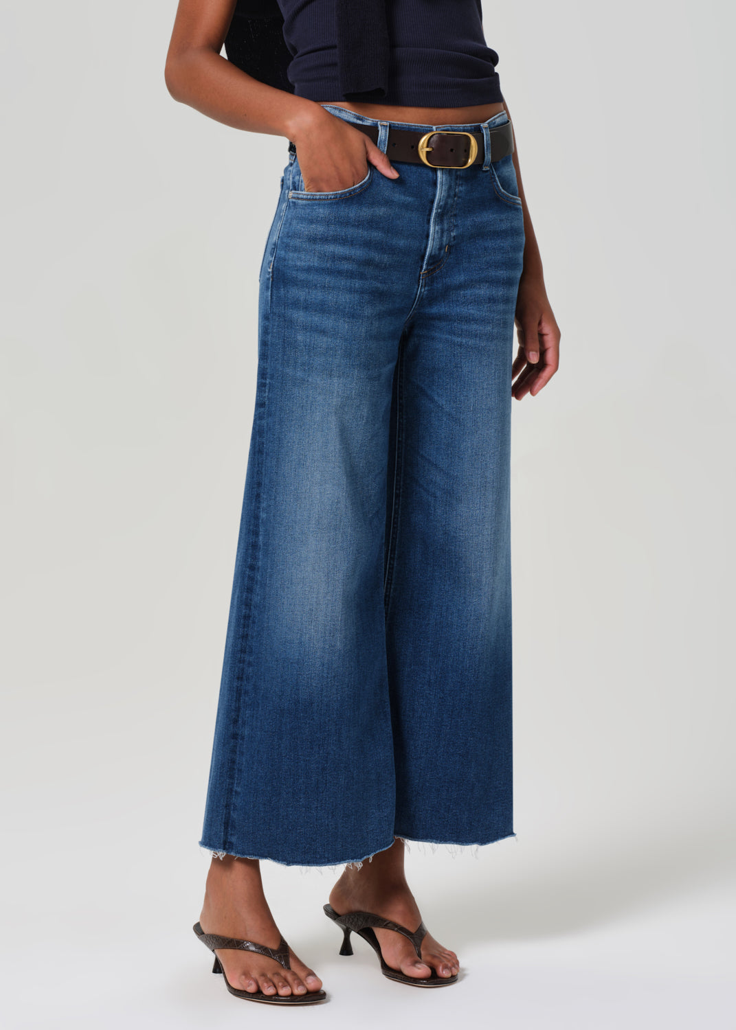 Lyra Wide Leg Crop in Ambry front