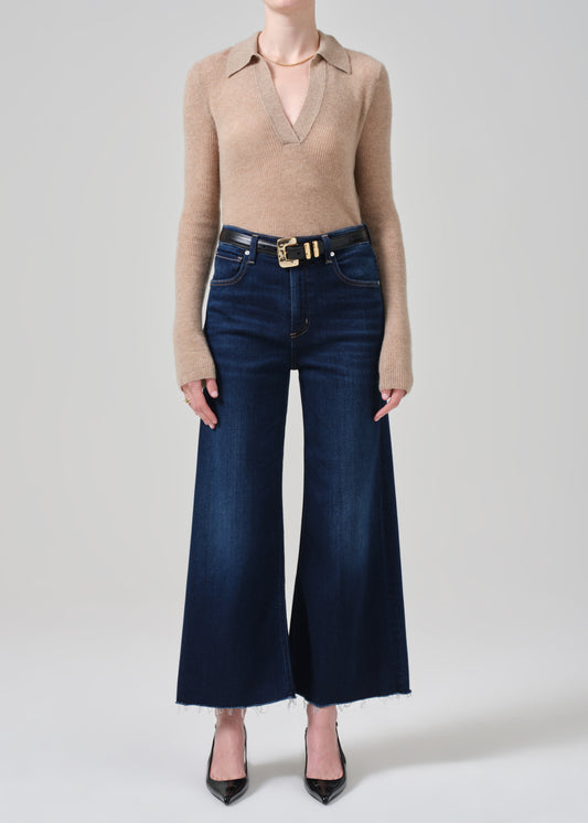 Lyra Wide Leg Crop in Lotus front