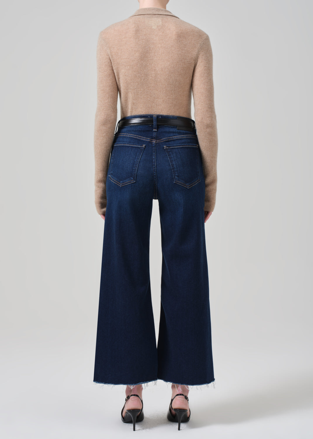 Petite Lyra Wide Leg Crop in Lotus back