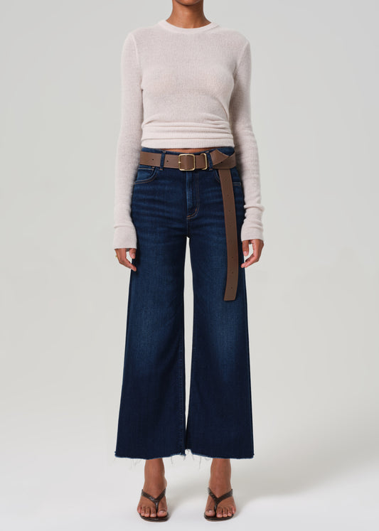 Lyra Wide Leg Crop in Lotus front