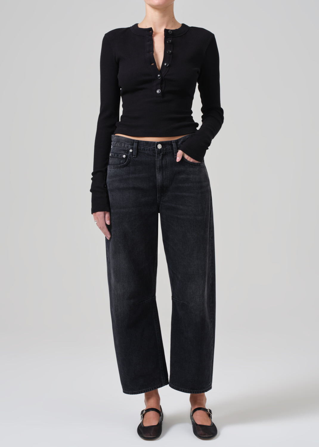 Miro Relaxed Jean in Domino front