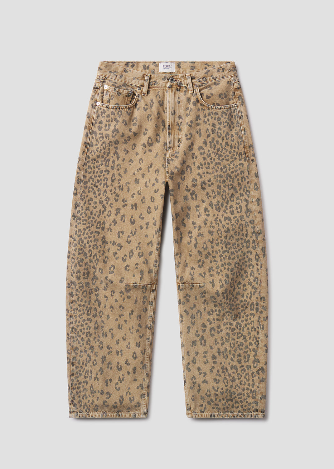 Miro Relaxed Jean in Natural Cheetah flat