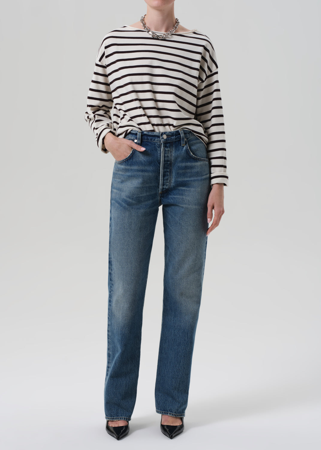 Baretta Relaxed Straight in Babylonia front