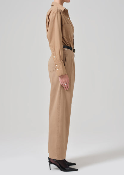 Petra Pleated Trouser in Nano side