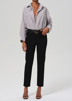 Caia Straight Leg, Plush Black