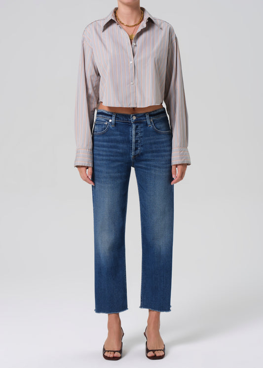 Palma Straight Raw Hem in Ambry