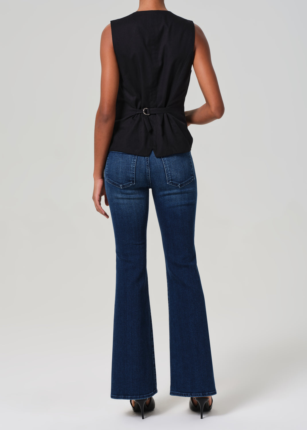 Lilah Flare With Welt Pocket in Marvita back